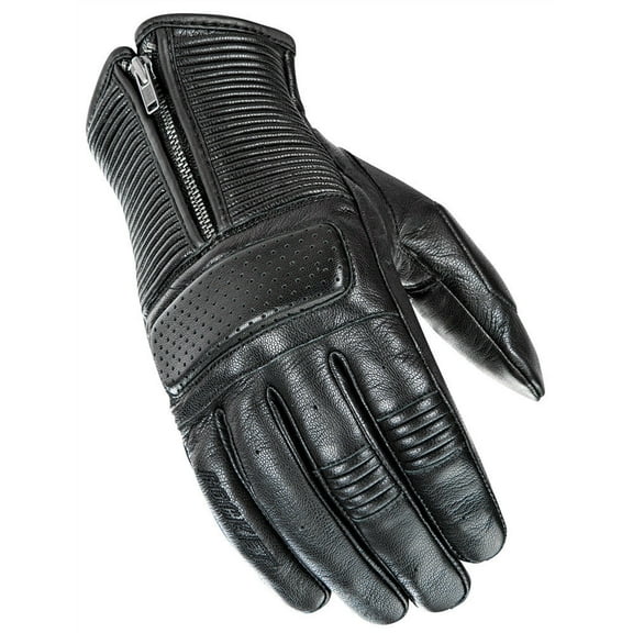 Joe Rocket Cafe Racer Mens Leather Gloves Black MD