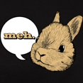 thumbnail image 3 of CafePress - Rabbit Meh Women's Classic T Shirt - Women's Traditional Fit Dark T-Shirt, 3 of 4