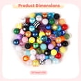 thumbnail image 4 of 100 PCS Perles d'Artisanat, 0,8 Pouces Rond Strass, Acrylique, Perles de Résine pour Stylos, Perles de Bijoux Colorés Bricolage Faisant des Fournitures, 4 of 5