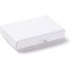 thumbnail image 2 of Juego de 4 cajas rectangulares de papel para guardar joyas con tapete de esponja. Cajas blancas para collares y joyas., 2 of 4