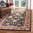 thumbnail image 2 of Safavieh Heritage 4' x 6' Hand Tufted Wool Rug in Black and Red, 2 of 4
