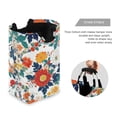 thumbnail image 3 of Yayeee Freestanding Laundry Hamper with Handle Collapsible Large Storage Basket for Clothes, Colorful Flowers Pattern, 3 of 7