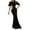 Black, variant on Bigersell Cute Spring Dresses Fashion Women Short Sleeve Strapless Backless Sequined Evening Long Dress Evening Dresses Women's Plus Sheath Dresses, Style 21658, Black M