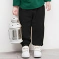 thumbnail image 5 of XBASW 1-8T Girls Boys Long Harem Pants for Toddler Kids Cotton Casual Trousers Solid Bottoms Pants for Spring Summer, 5 of 8