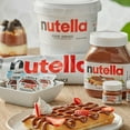 thumbnail image 5 of Nutella Hazelnut Spread with Cocoa Mini Glass Jar, .88 oz (25g) + Wooden Spoons l 50 counts, 5 of 6