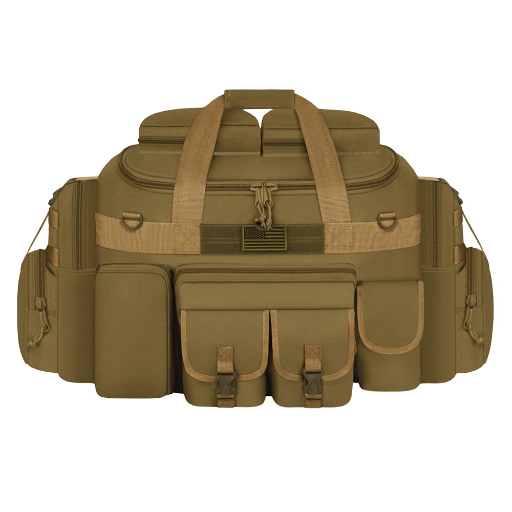 East West U.S.A Tactical Multi-Pocket 22" Duffle Bag Black Brand New! 
