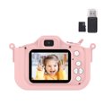 thumbnail image 2 of Cámara para niños 1080P HD Cámara de pantalla de 2.0 pulgadas con tarjeta de memoria de 32 GB (rosa) WDOplteas Para estrenar, 2 of 7
