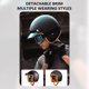 thumbnail image 3 of Medio casco de motocicleta Casco de motocicleta de cara abierta para adultos Retro, 3 of 8