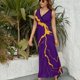 thumbnail image 3 of Vestido De Noche De Lujo Sin Mangas Para Mujer, Marble Vestido De Fiesta, 3 of 5