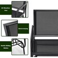 thumbnail image 5 of NUU GARDEN 2 Person Outdoor Glider  Patio Glider, Patio Glider Swing Chair with Powder Coated Steel Frame and Breathable Seat Fabric, Patio Double Swing Rocking Chair, Black, 5 of 8