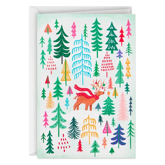 Boîte de cartes de Noël en français, Image Arts, Renne ludique (paquet de 16 cartes et enveloppes)