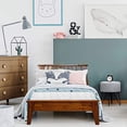 thumbnail image 2 of Acacia Kaylin 14 Inch Wood Platform Bed Frame with Headboard, Twin Caramel, 2 of 15