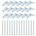 thumbnail image 4 of Voiceine 60pcs Heavy Duty 1/8 Inch Zinc Plated Steel Toggle Bolt And Wing Nut Drywall Anchors Secure Mounting Solution For Drywall Plaster And Hollow Walls, 4 of 11