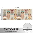 thumbnail image 5 of Kitchen Rugs Sets Of 2,Ethnic - Style Colorful Feather Pattern Anti Fatigue Kitchen Mat Rugs Non Slip Washable,Decorative Kitchen Floor Mats for Kitchen,Sink,Laundry,17"X47", 5 of 5