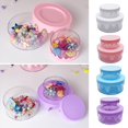 thumbnail image 1 of Cake Shape Storage Boxes  Set of 2  Double Layers  DIY  Transparent  Storage  Smooth Edge Hairpin Sundries Storage Cases  Household Stuffs, 1 of 8