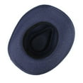 thumbnail image 3 of Sombrero Fedora Trilby de paja para mujer, sombrero para el , ala grande para exteriores, Anti- Azul Colcomx Sombrero de paja para el sol, 3 of 8