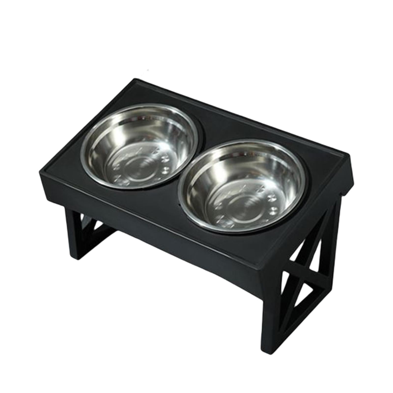 Raised Bowls Removable Feeding Dish Dog Bowls Stand for Kitten Cats Pet Supplies Small Medium Large Dogs Stainless Steel Bowl
