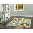 thumbnail image 2 of Claremont Damask Turquoise/Creme Rug, Multiple Sizes, 2 of 4