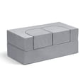thumbnail image 6 of 56" Navy Blue Kids Play Sofa - 8-Piece Modular Convertible Couch for Playroom & Bedroom, 6 of 8