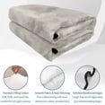 thumbnail image 4 of Queen Quilt Set 90''x96'', Vintage Beige Lightweight Summer Bedspread Coverlet Set with 2 Pillow Shams, Modern Abstract Art Oil Painting Breathable All Season Quilt Bedding for Bedroom/Guest Room, 4 of 9