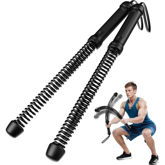 Ropeless Battle Rope for Home Gym, Weighted Portable Cordless Workout Rope with Silicone Base & Ergonomic Handles for HIIT, Cardio & Strength Training (xq)