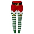 thumbnail image 4 of Christmas Leggings for Women High Waisted Santa Claus Print Ankle Length Seasonal Printed Leggings Soft Brushed Pants, 4 of 4