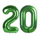 thumbnail image 1 of Globo Número 20 Verde de 40" para Decoración de Fiesta, 1 of 6