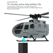 Roofworld C186 2.4G RC Helicopter with 6-Axis Gyroscope, Gray