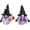 2pcs-purple Witch Gnomes, variant on 1PCS/2PCS/3PCS Blue Beach Gnomes Decoration, Handmade Swedish Tomte Figurine Plush Elf Holding Funny Sweet Warm Sayings Beach Life Party Decor Best Gifts for Summer Home Decorations