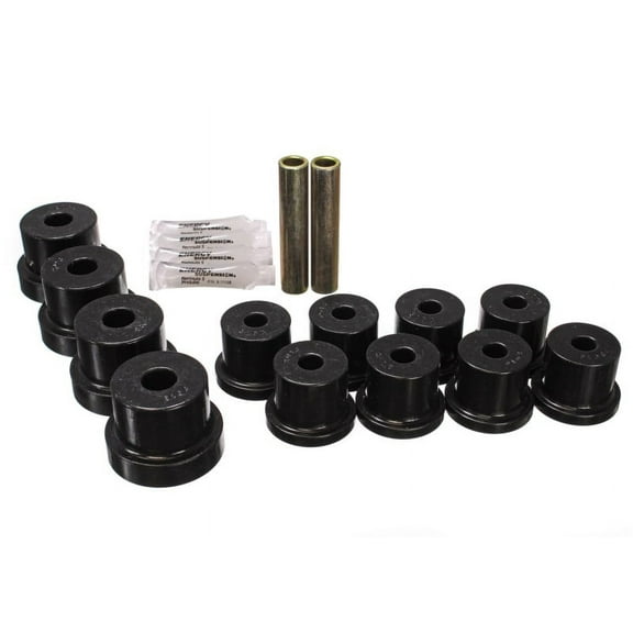 Energy Suspension 67-69 Chevrolet Corvette Black Rear Leaf Spring Bushing Set Fits select: 1967-1968,1969 CHEVROLET CAMARO