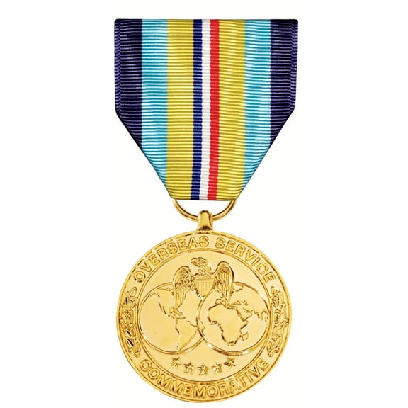 Overseas Service Commemorative Medal Anodized