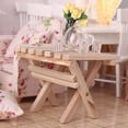 thumbnail image 4 of 3PCS Miniature Folding Table Models Creative Wooden Mini Table Mini House Decor, 4 of 6