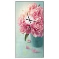 thumbnail image 1 of DesignArt Fleurs de Pivoine Roses dans un Vase Grande Horloge Murale, 1 of 2