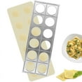thumbnail image 3 of Qenwkxz Ravioli Maker 12 Holes Ravioli Press Mold Manual Italian Dumpling Maker Mold Multipurpose Ravioli Empanada Maker Press Aluminum Alloy Ravioli Making Tool for Wonton Potsticker 11.97*4in, 3 of 11