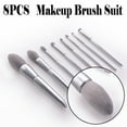thumbnail image 1 of FORYULIK 8Pcs Wooden Foundation Cosmetic Eyebrow Eyeshadow Brush Makeup Brush Sets Tools, 1 of 4