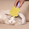 thumbnail image 3 of Eoozwa 2 in 1 Pet Massage Deshedding Brush for Cats Dogs Gentle Hair Remover with Soft Rubber Bristles, Pain Free Grooming Tool for Long Short Hair, Ergonomic Shedding Control Comb, 3 of 6