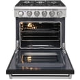 thumbnail image 4 of KOSTCH 30-in 5 Burners 4.55 Cu. Ft Convection Oven 110V Freestanding Liquid Propane Gas Range ( Black ), 4 of 7