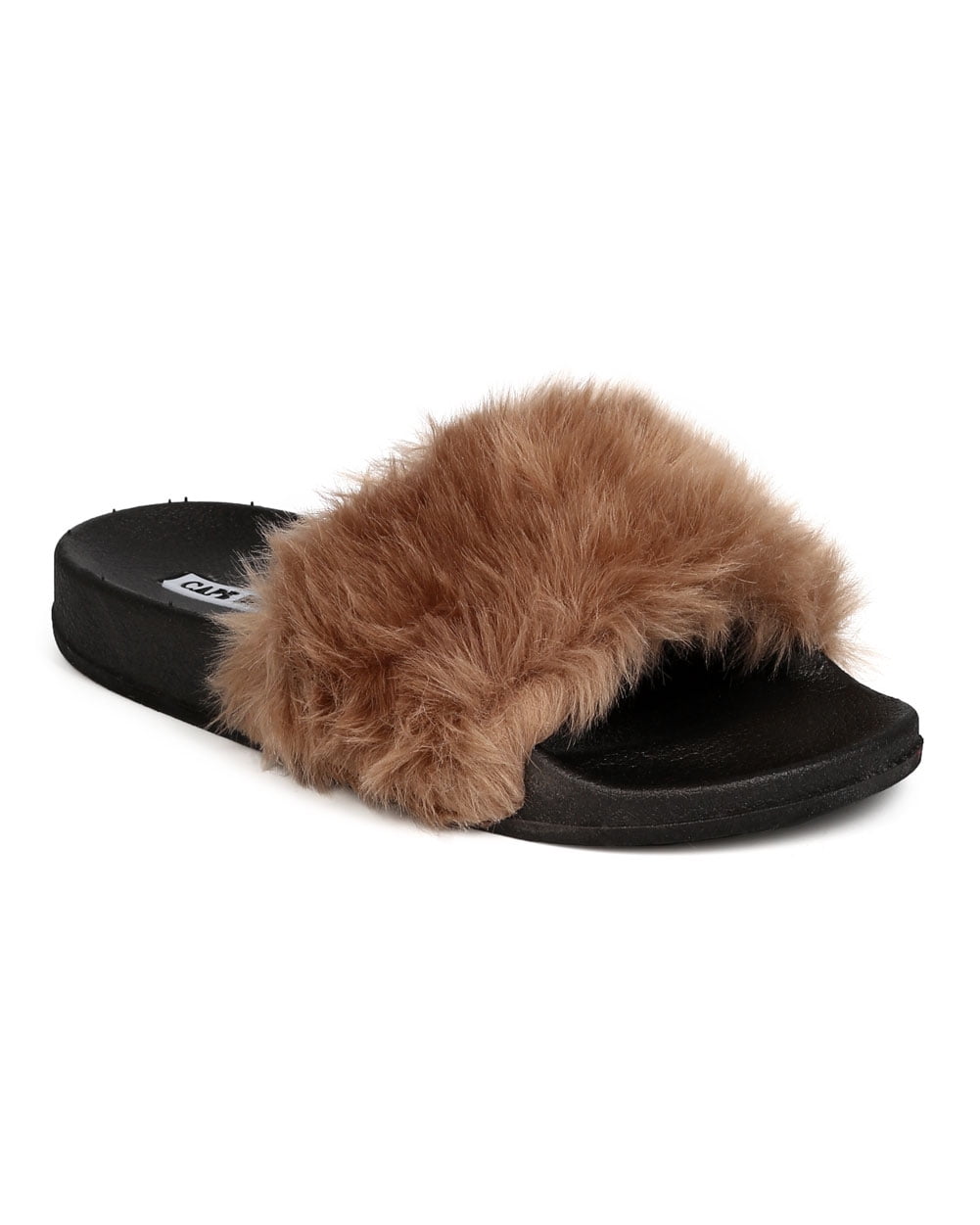 cape robbin fur sandals