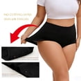 thumbnail image 6 of Sunm Boutique Plus Size Women’s Cotton High Waisted Underwear, 5-Pack Full Coverage Briefs, Tummy Control Breathable Panties, 6 of 7