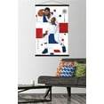 thumbnail image 2 of NBA Los Angeles Clippers - Paul George 19 Wall Poster with Wooden Magnetic Frame, 22.375" x 34", 2 of 3