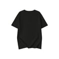 thumbnail image 2 of Coffee Cat T Shirt Unisex - Crew Neck, Loose Fit, Short Sleeve - Y2K Style Black Graphic Tee with Fun Coffee & Animal Design for Spring/Summer, 2 of 7