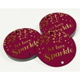 thumbnail image 3 of Inkdotpot Gold Foil Paper Hang Tags Let Love Sparkle Wedding Favor Tags 50 Pieces, 3 of 6