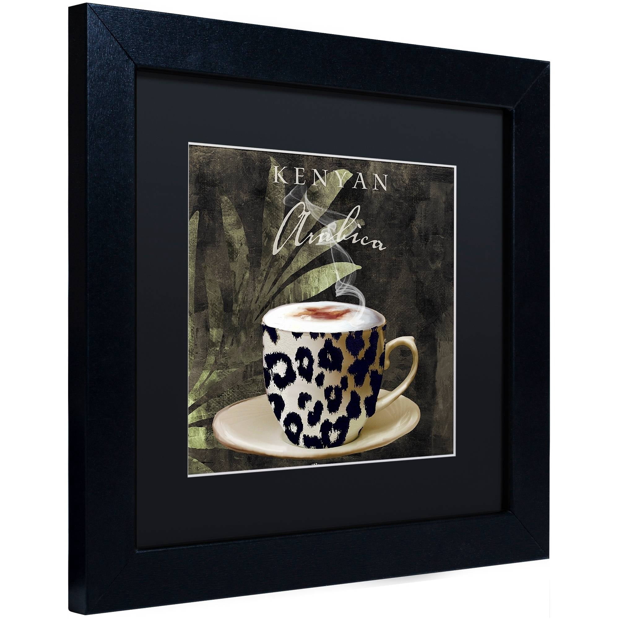 Trademark Fine Art "Afrikan Coffees I" Canvas Art by Color Bakery Black Matte, Black Frame