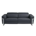 thumbnail image 3 of Titan Furnishings Italian Sofa and Loveseat with Power Recliner in Dark Gray, 3 of 20
