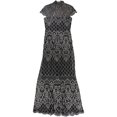 thumbnail image 2 of Tadashi Shoji Womens Sequin Gown Dress black 8, 2 of 2