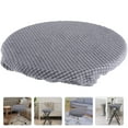 thumbnail image 3 of TOYMYTOY 1Pc Dark Grey Polyester Round Chair Cover Elastic Slipcover for Home Use, 3 of 6