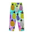 thumbnail image 5 of Junzan Graffiti Pineapples Women'S Pajama Pants Drawstring Comfy Sleep Bottoms With Pockets, 5 of 9