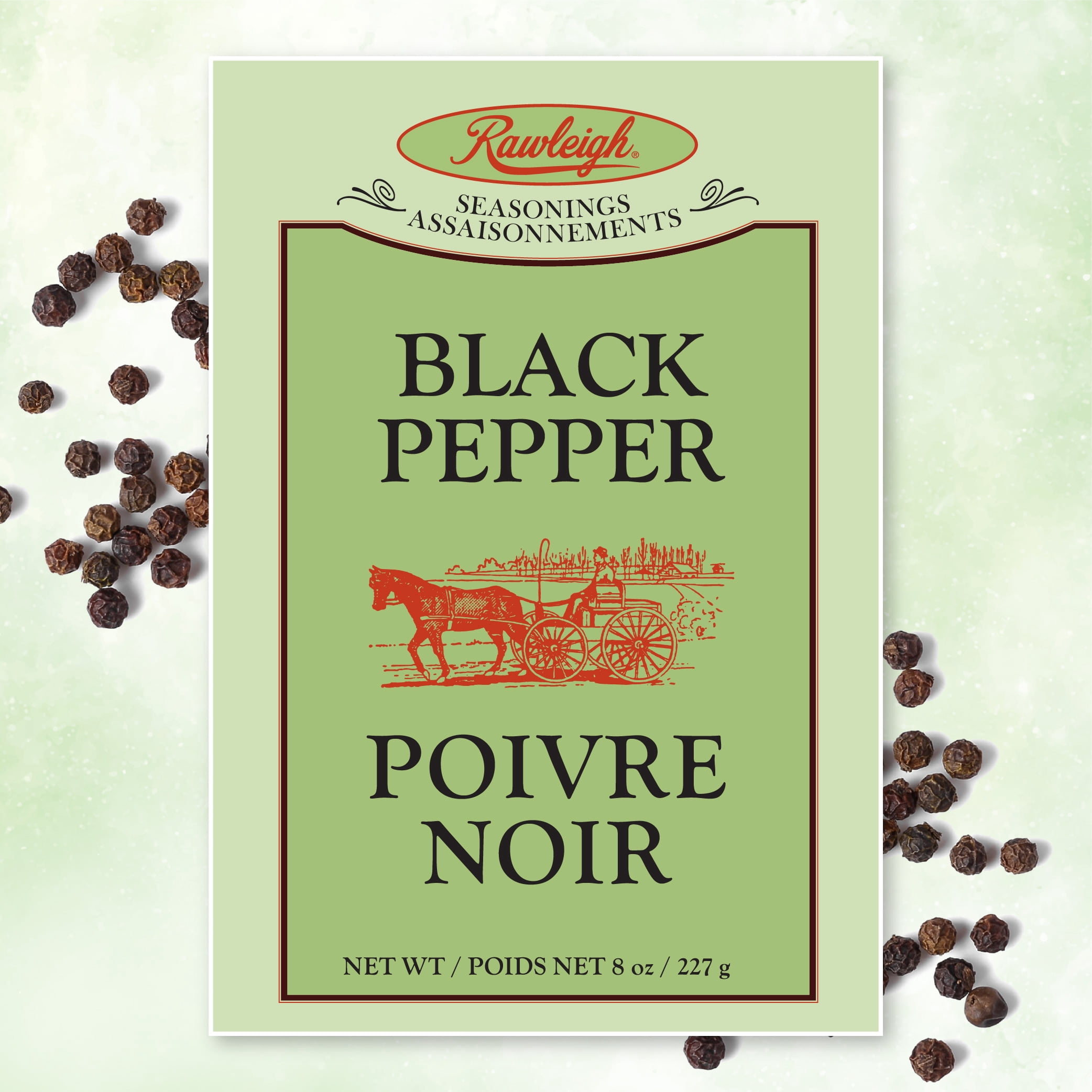Rawleigh Granulated Black Pepper for Seasoning, 3 Bottles of 8 oz