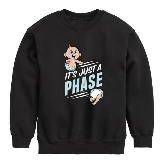 The Incredibles - Its Just A Phase - Toddler and Youth Crewneck Fleece Sweatshirt