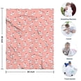 thumbnail image 4 of Pink Cow Heart Pattern Blanket,Comfortable Soft Flannel Throw Blanket,All Season,Warm Lightweight Blankets for Sofa Bed Couch Living Room Chair,30"x40", 4 of 4